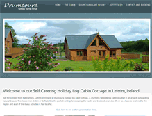 Tablet Screenshot of drumcouralogcabin.com